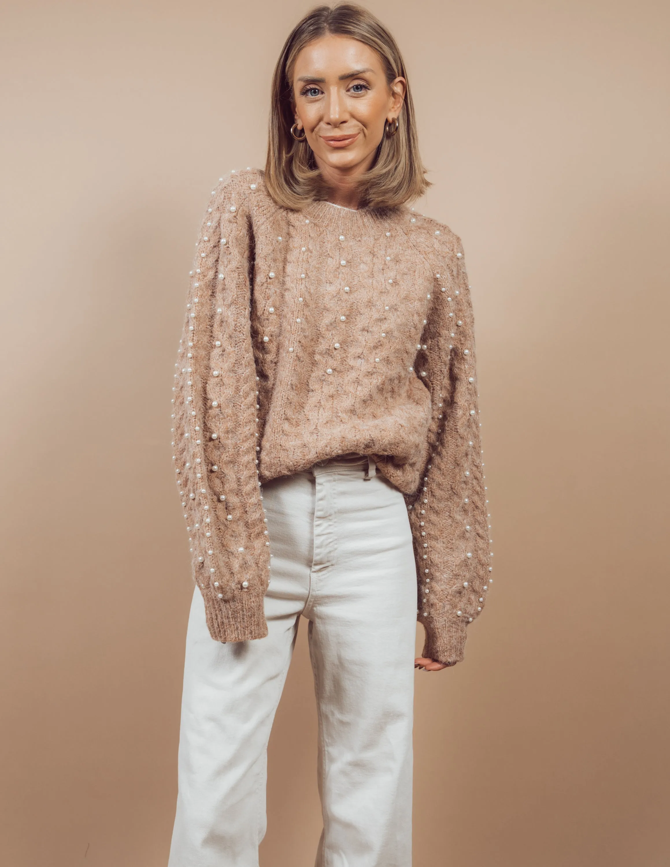 Pearl Detailed Sweater sold by Shop Stevie