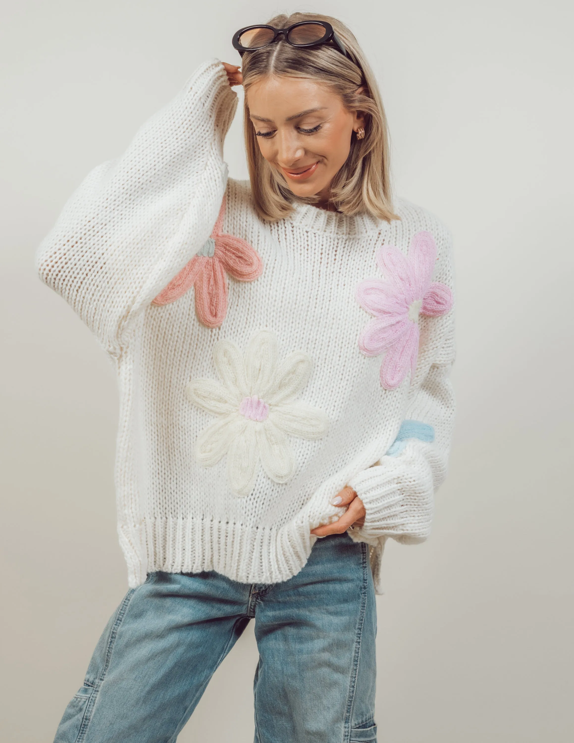 Daisy Oversized Sweater sold by Shop Stevie
