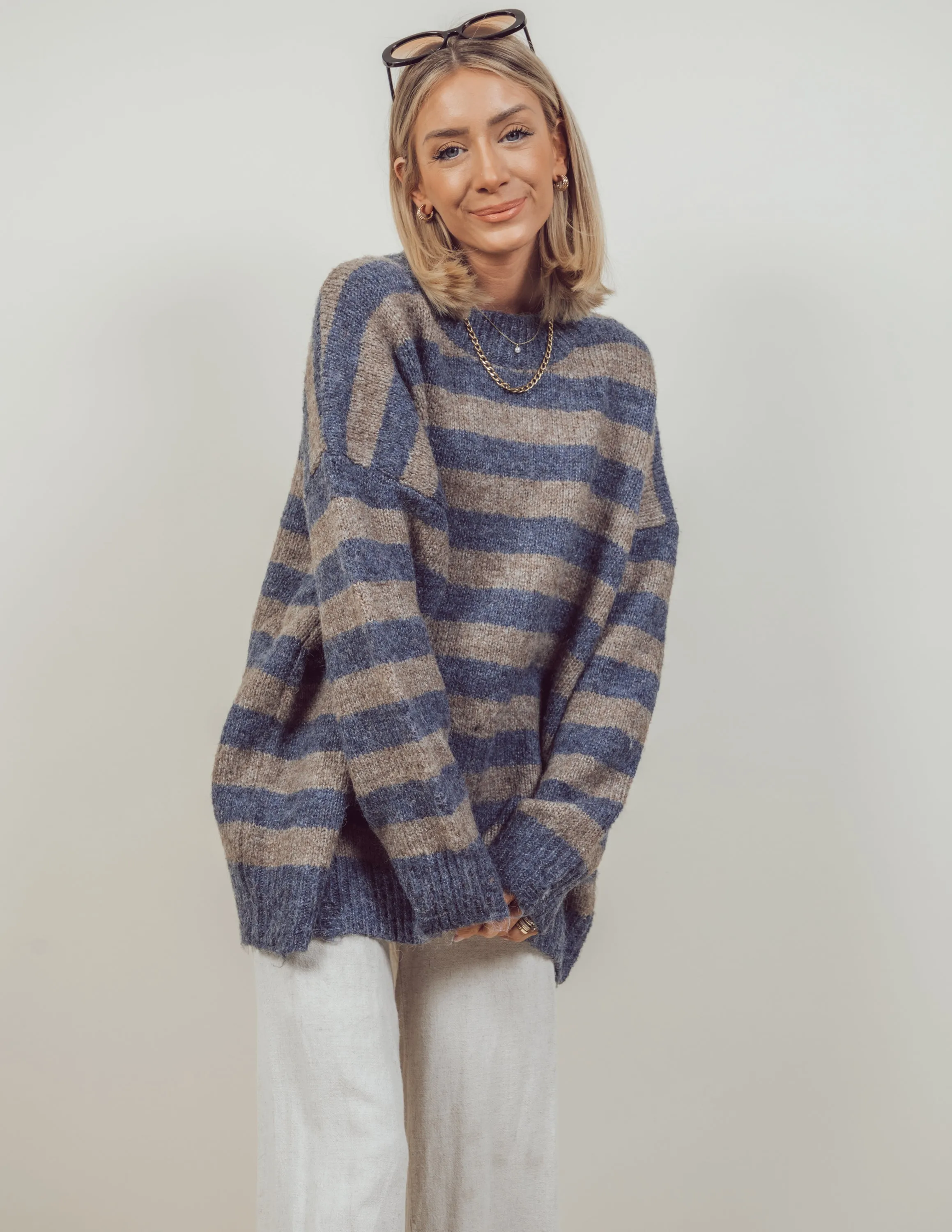 Luelle Striped Sweater sold by Shop Stevie