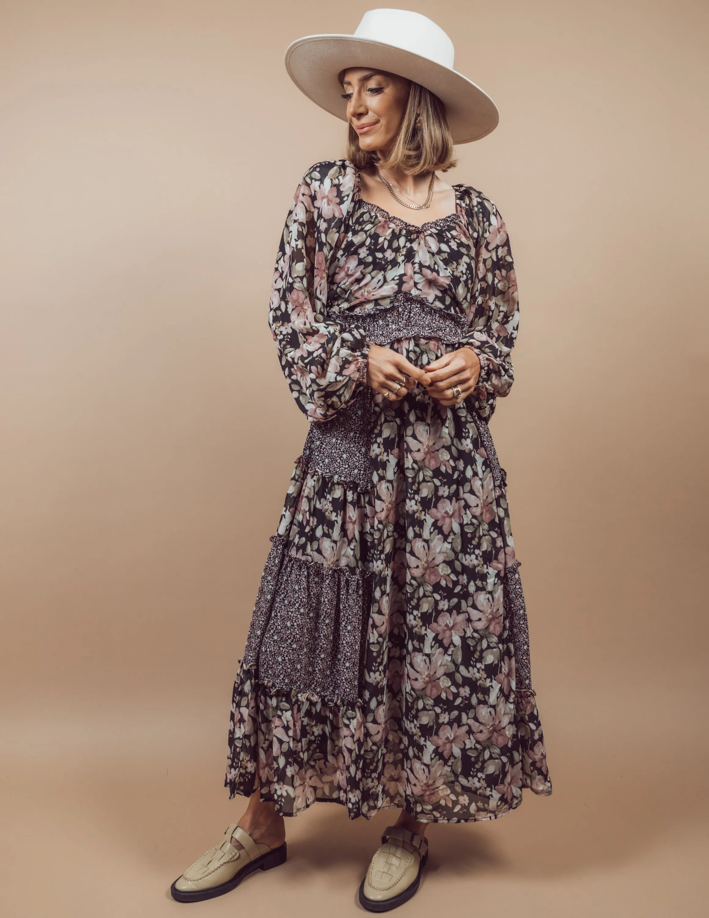 Amelia Printed Midi Dress sold by Shop Stevie