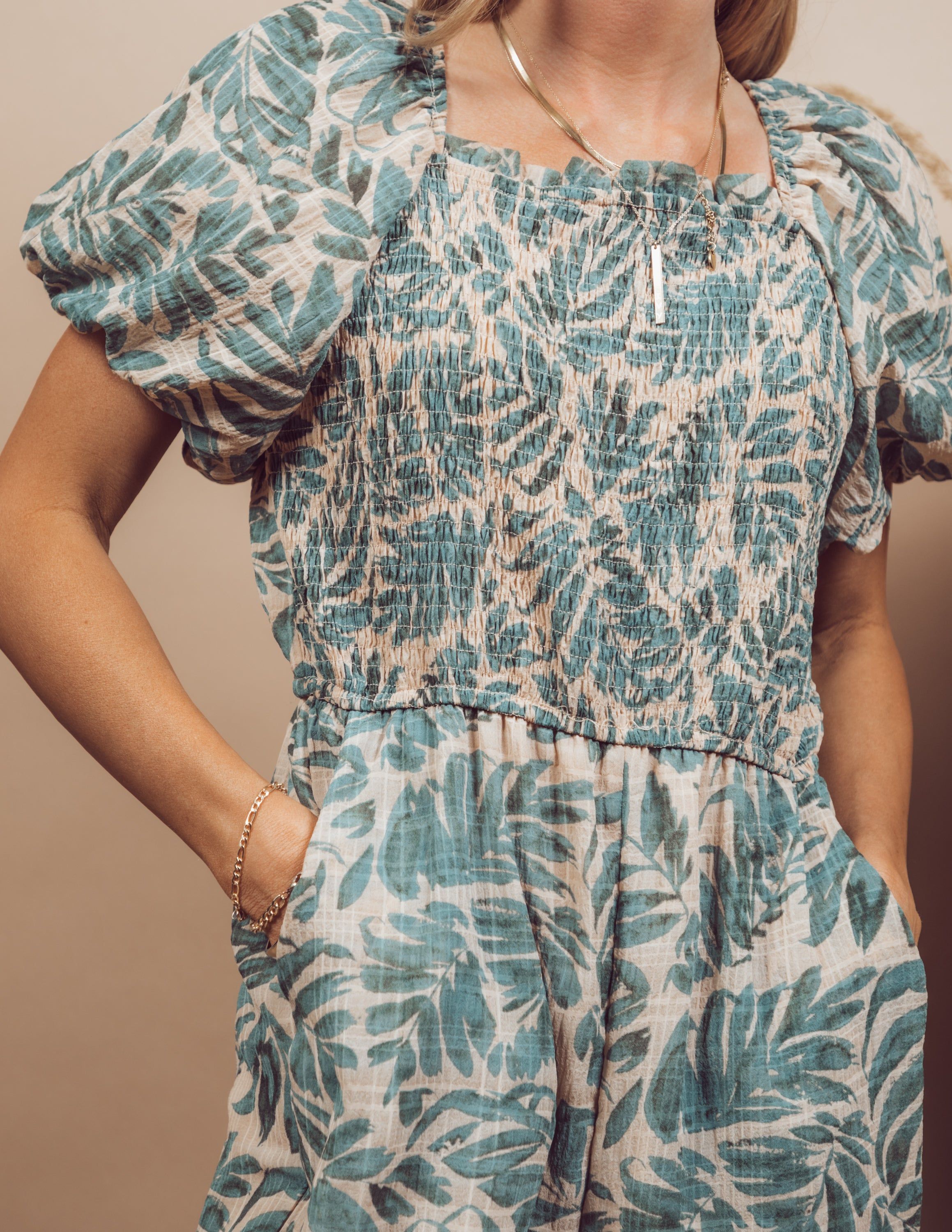 Tropical Printed Jumpsuit sold by Shop Stevie product image thumbnail 4