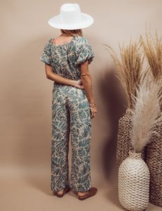 Tropical Printed Jumpsuit sold by Shop Stevie