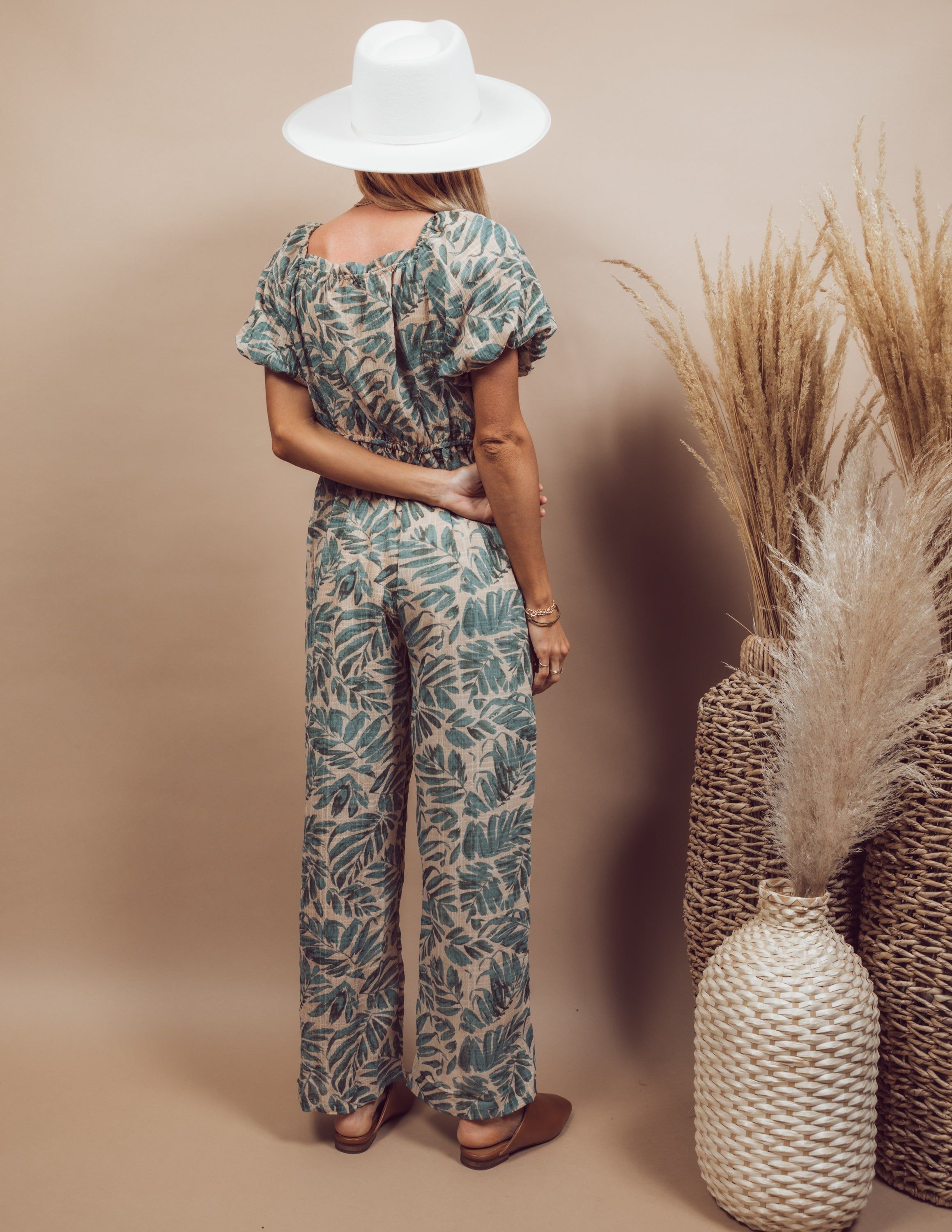 Tropical Printed Jumpsuit sold by Shop Stevie product image thumbnail 3