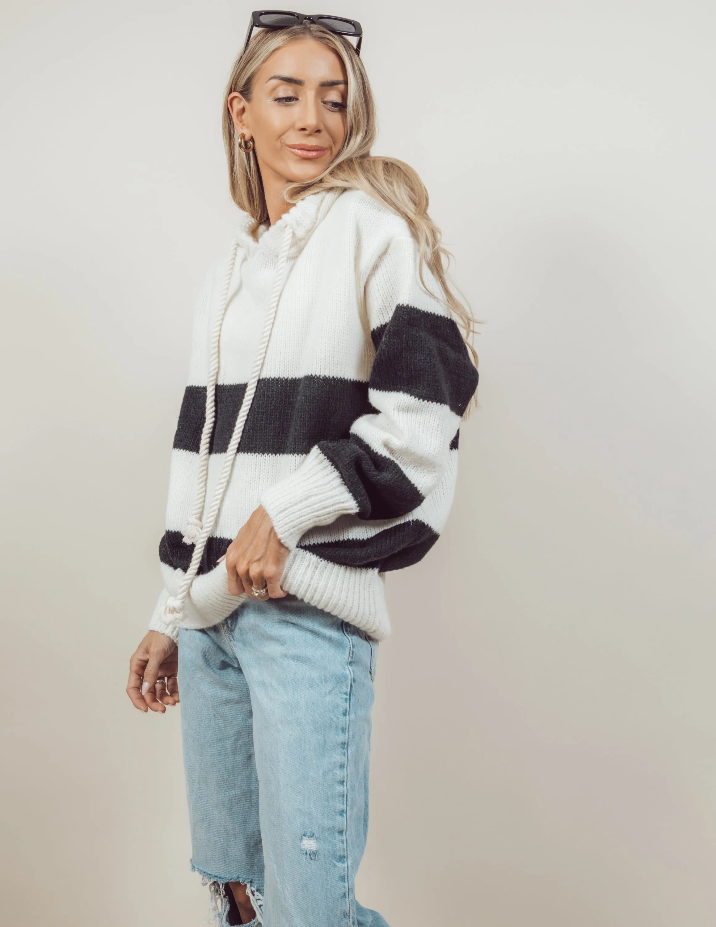 Anya Striped Hoodie sold by Shop Stevie product image thumbnail 2