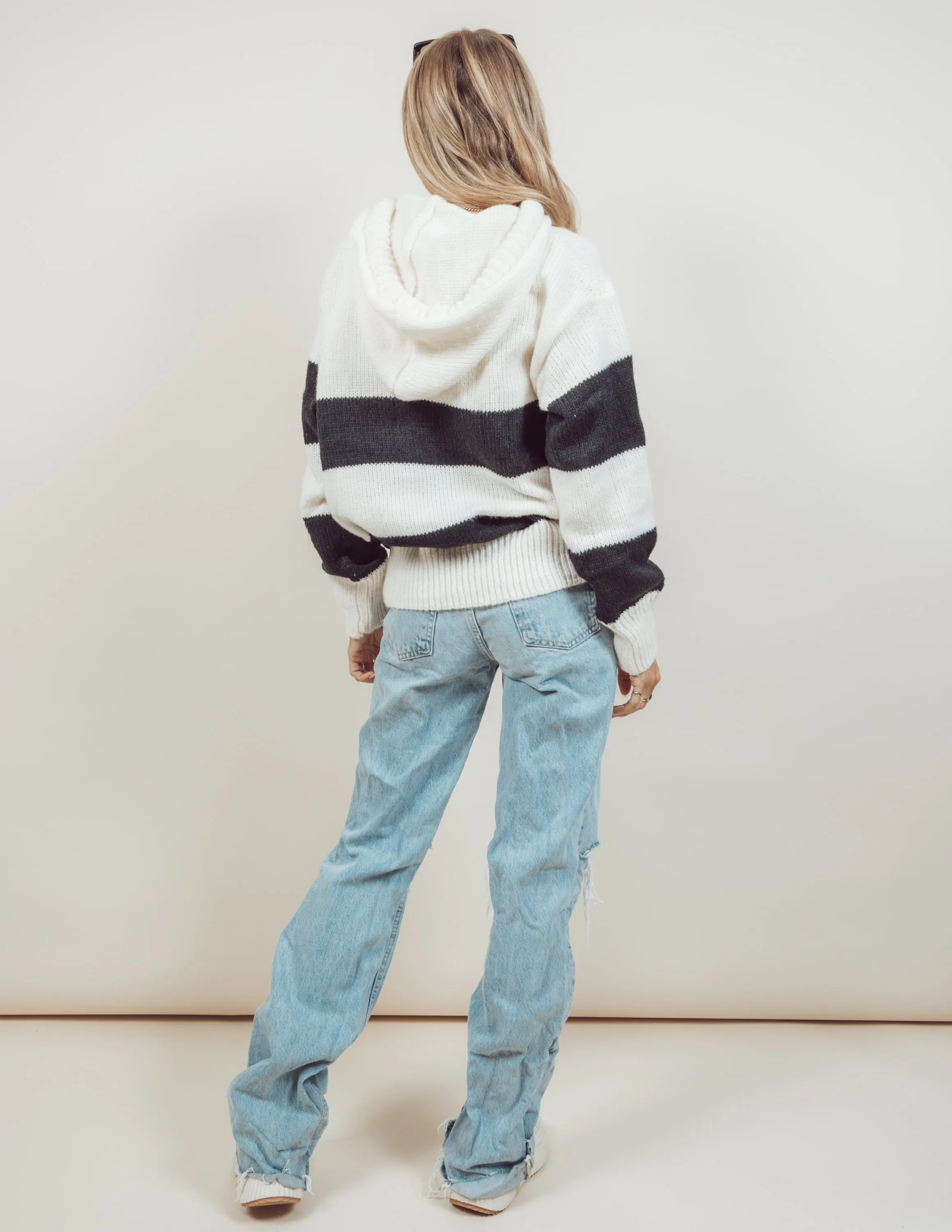 Anya Striped Hoodie sold by Shop Stevie product image thumbnail 4
