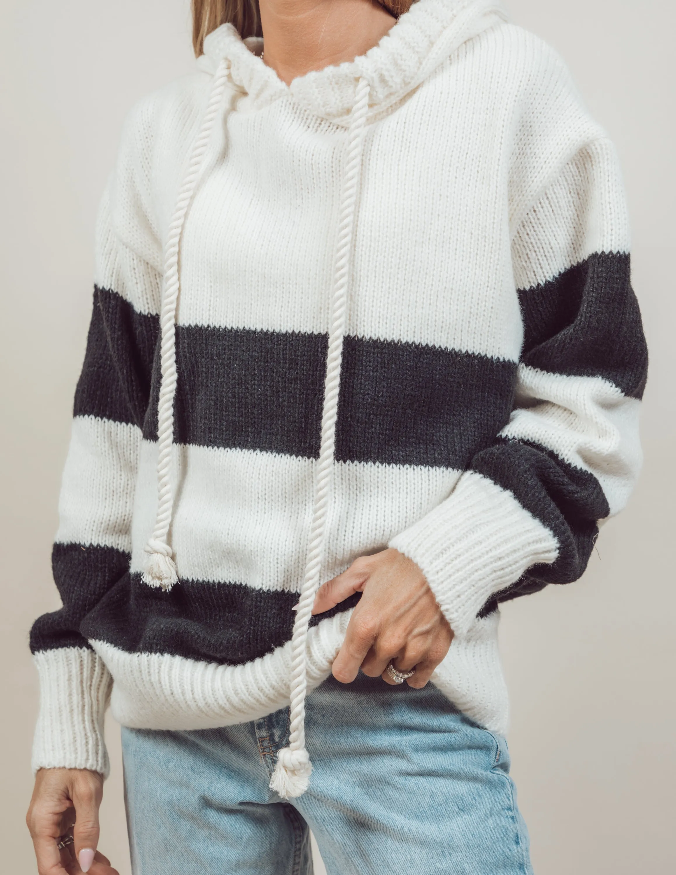 Anya Striped Hoodie sold by Shop Stevie product image thumbnail 5