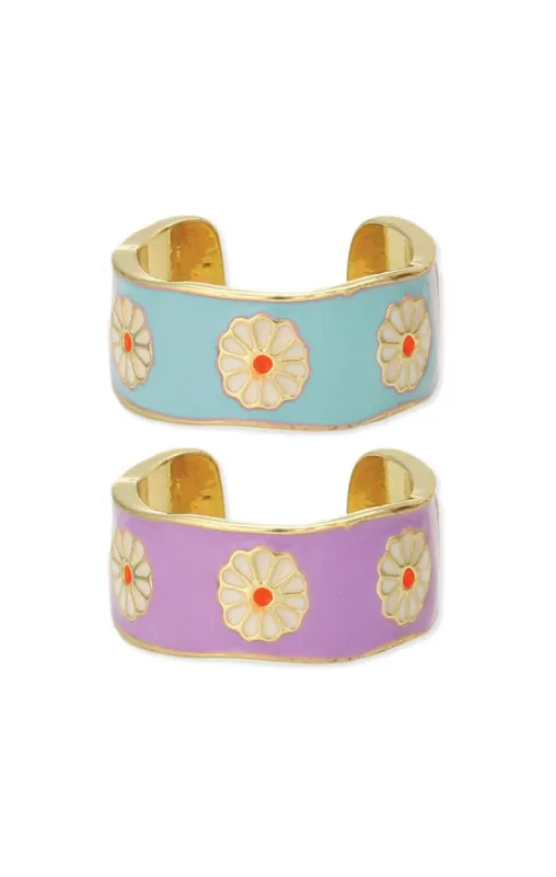 Flower Power Daisy Band Ring Set sold by Shop Stevie
