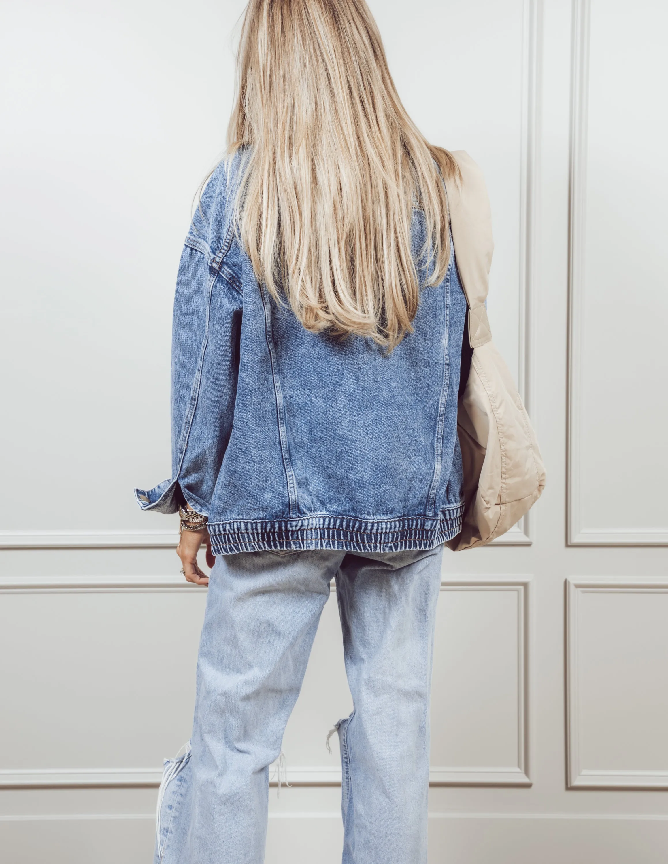 Hailey Oversized Denim Jacket sold by Shop Stevie product image thumbnail 5