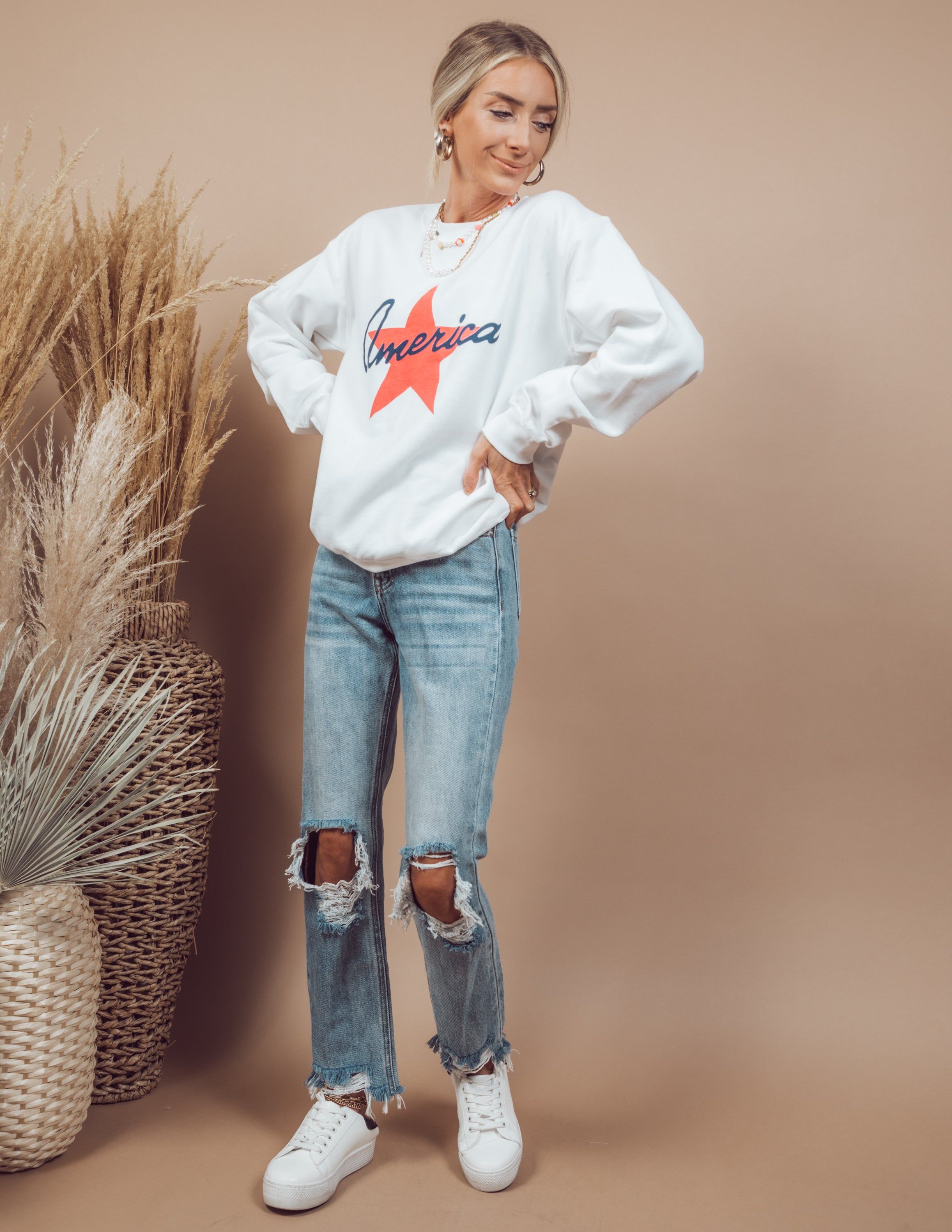 America Graphic Sweatshirt sold by Shop Stevie product image thumbnail 3