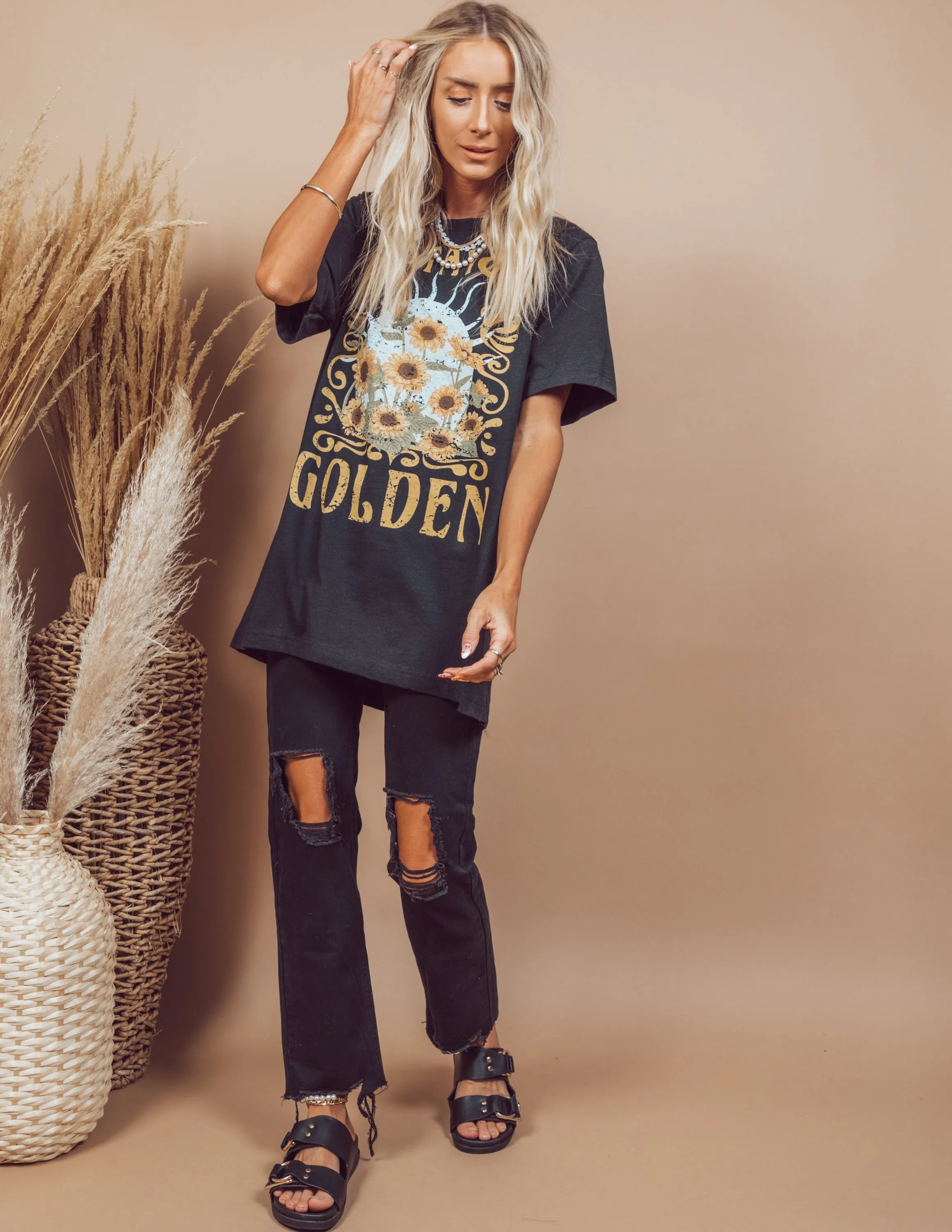 Stay Golden Graphic Tee sold by Shop Stevie product image thumbnail 2
