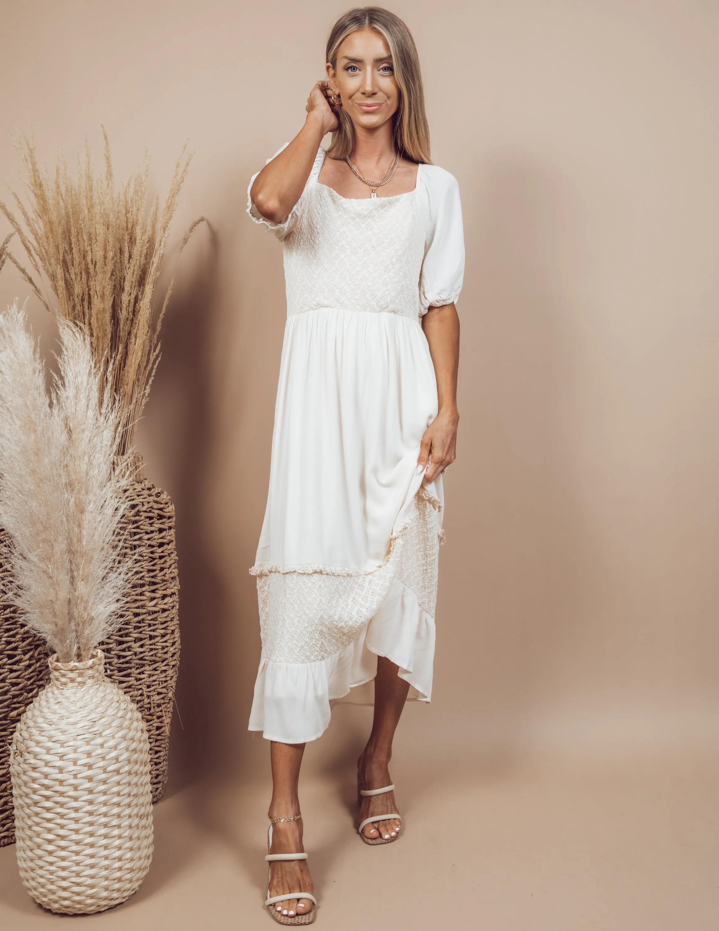 Louisa Midi Dress sold by Shop Stevie