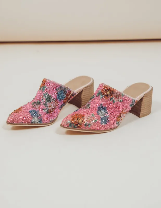 Dazzled Floral Heels sold by Shop Stevie