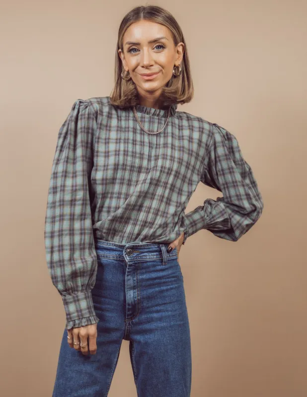 Greta Plaid Top *COMING SOON* sold by Shop Stevie