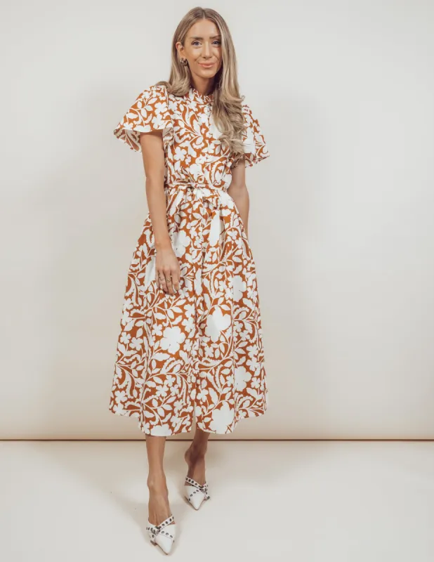 Aurelia Floral Midi Dress sold by Shop Stevie