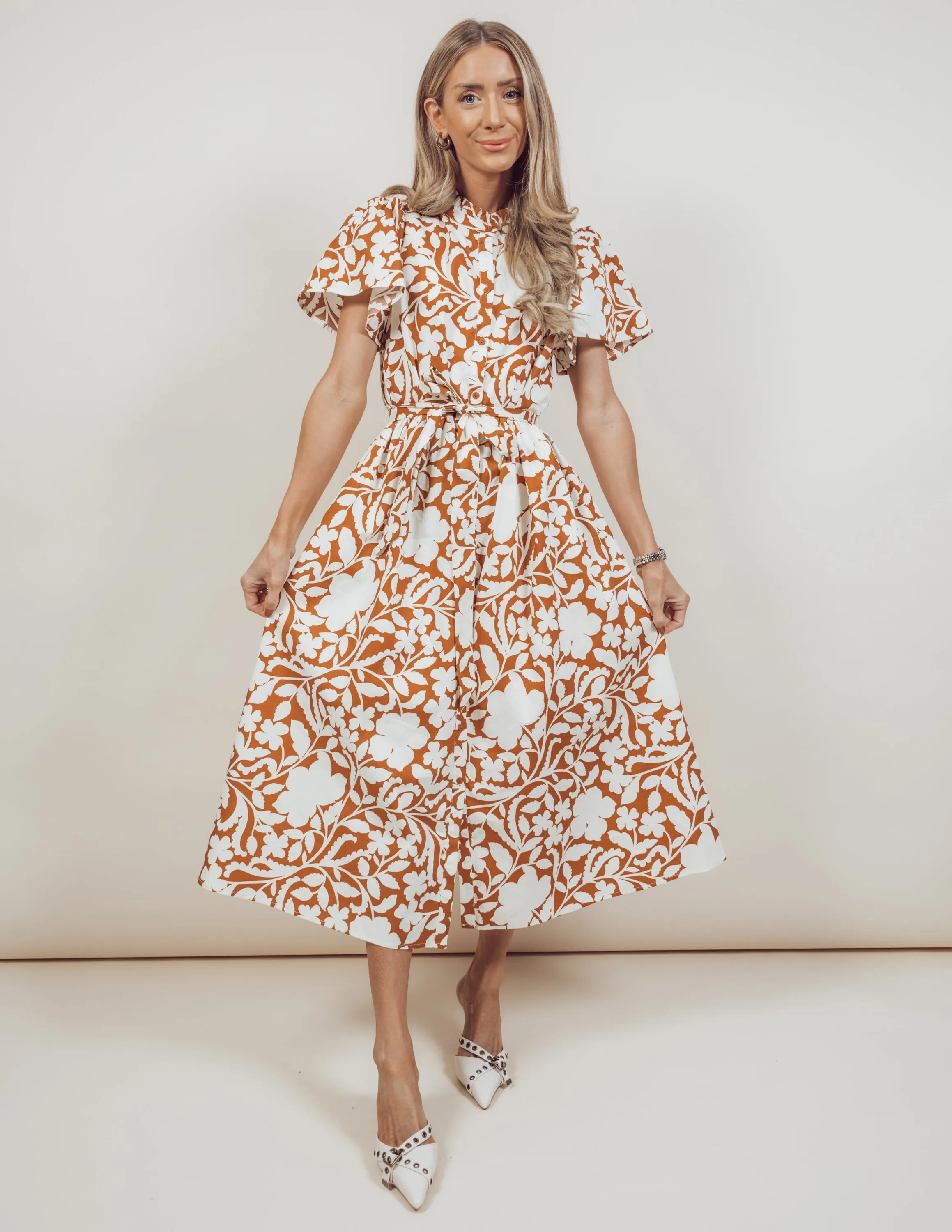 Aurelia Floral Midi Dress sold by Shop Stevie product image thumbnail 2