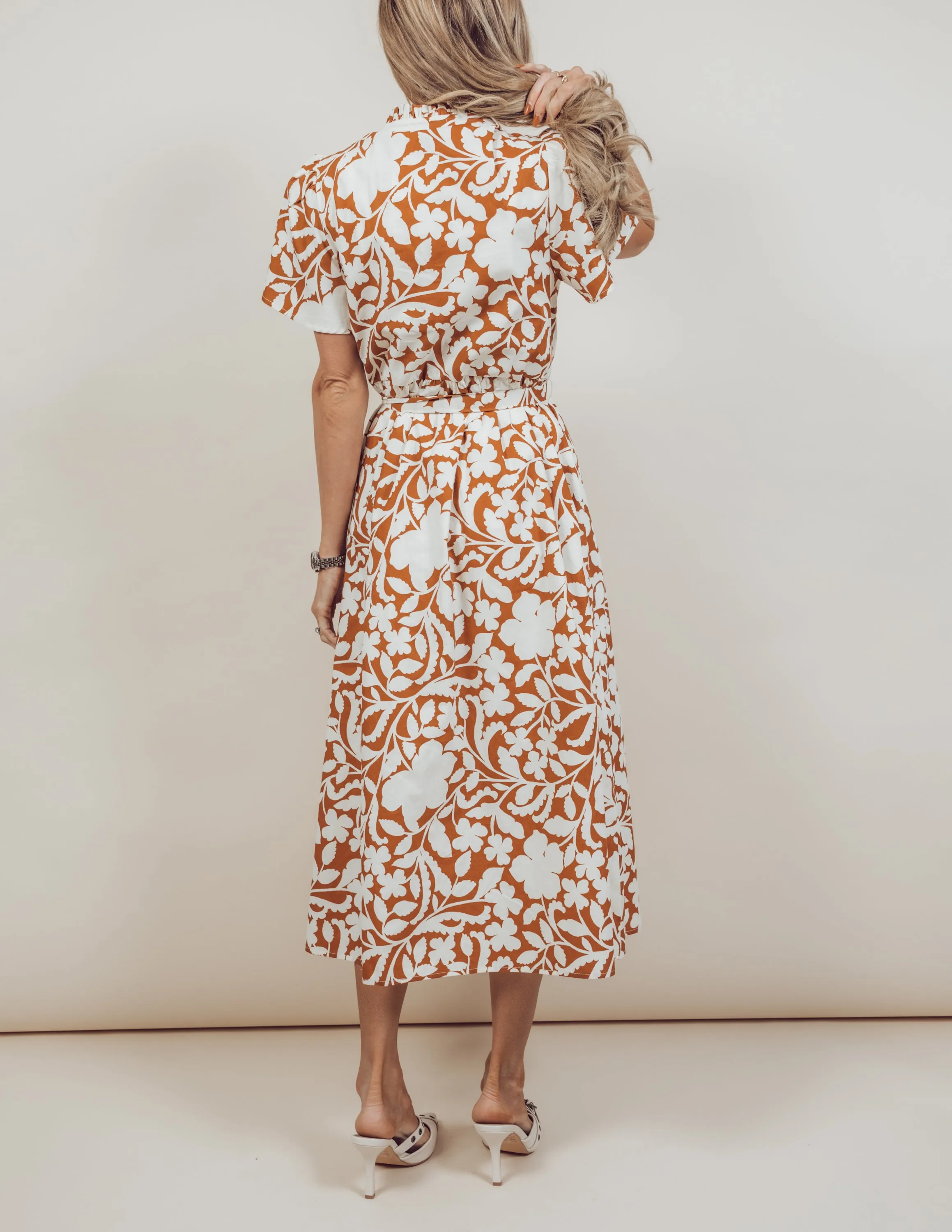 Aurelia Floral Midi Dress sold by Shop Stevie product image thumbnail 3