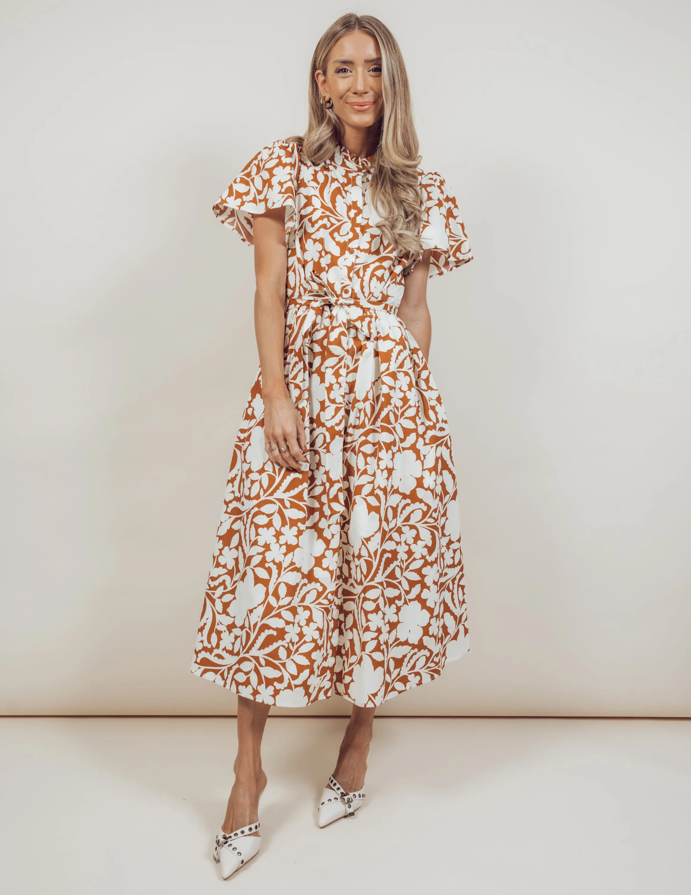 Aurelia Floral Midi Dress sold by Shop Stevie product image thumbnail 5
