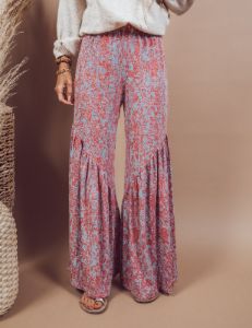 Alison Wide Floral Printed Pants sold by Shop Stevie
