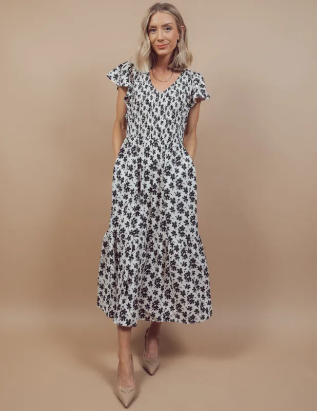 Rory Floral Midi Dress sold by Shop Stevie