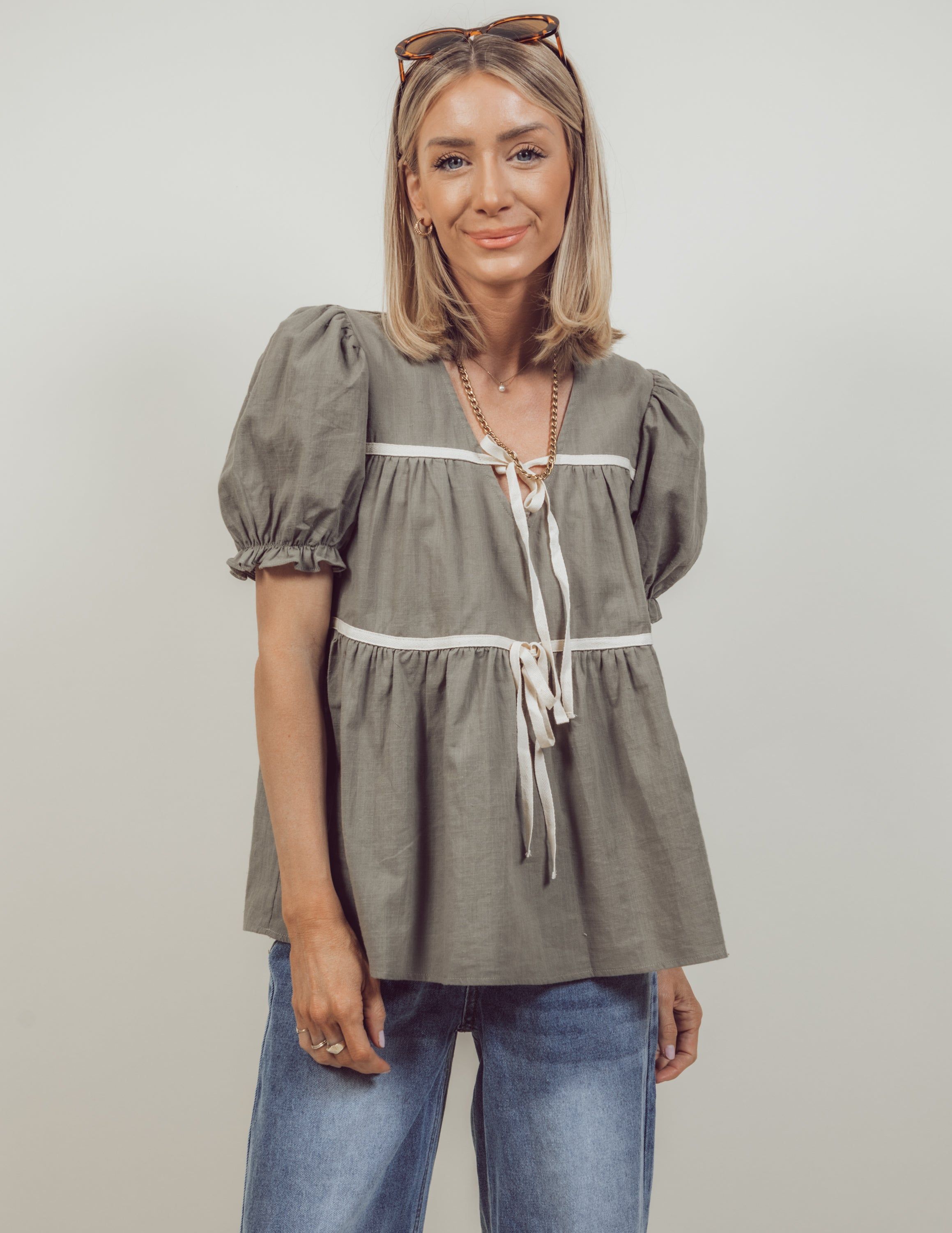 Aria Ruffled Top *COMING SOON* sold by Shop Stevie