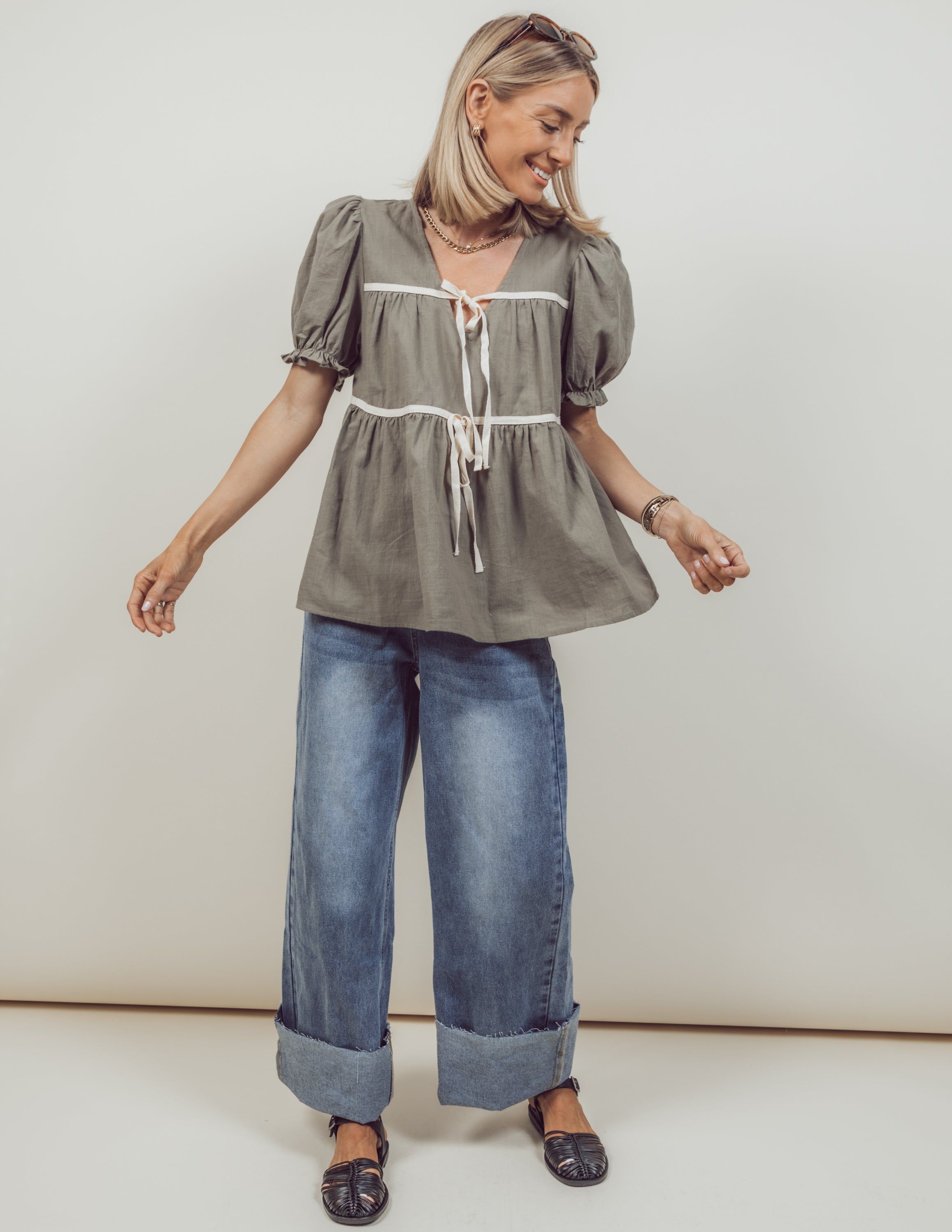 Aria Ruffled Top *COMING SOON* sold by Shop Stevie product image thumbnail 5