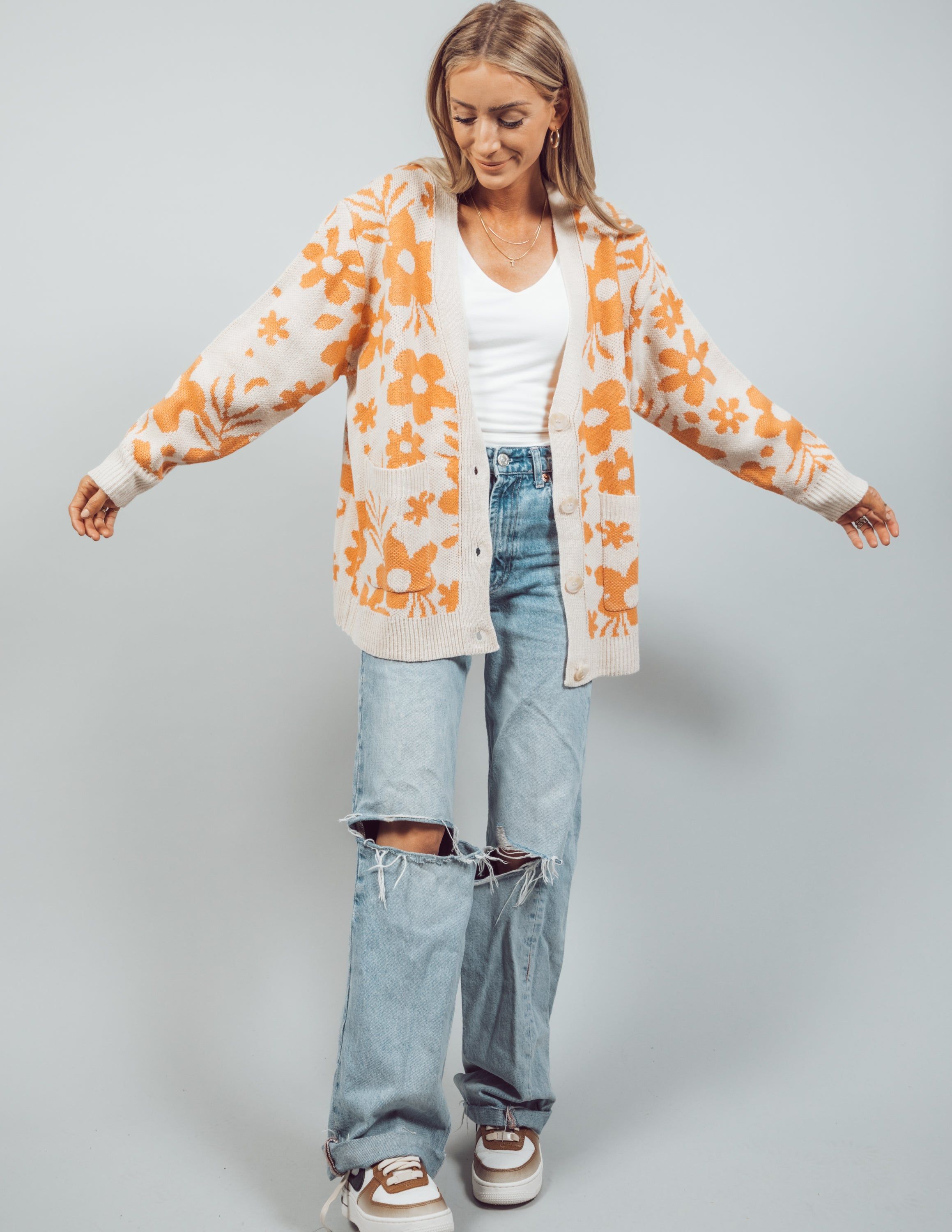 Daisy Printed Cardigan sold by Shop Stevie product image thumbnail 2