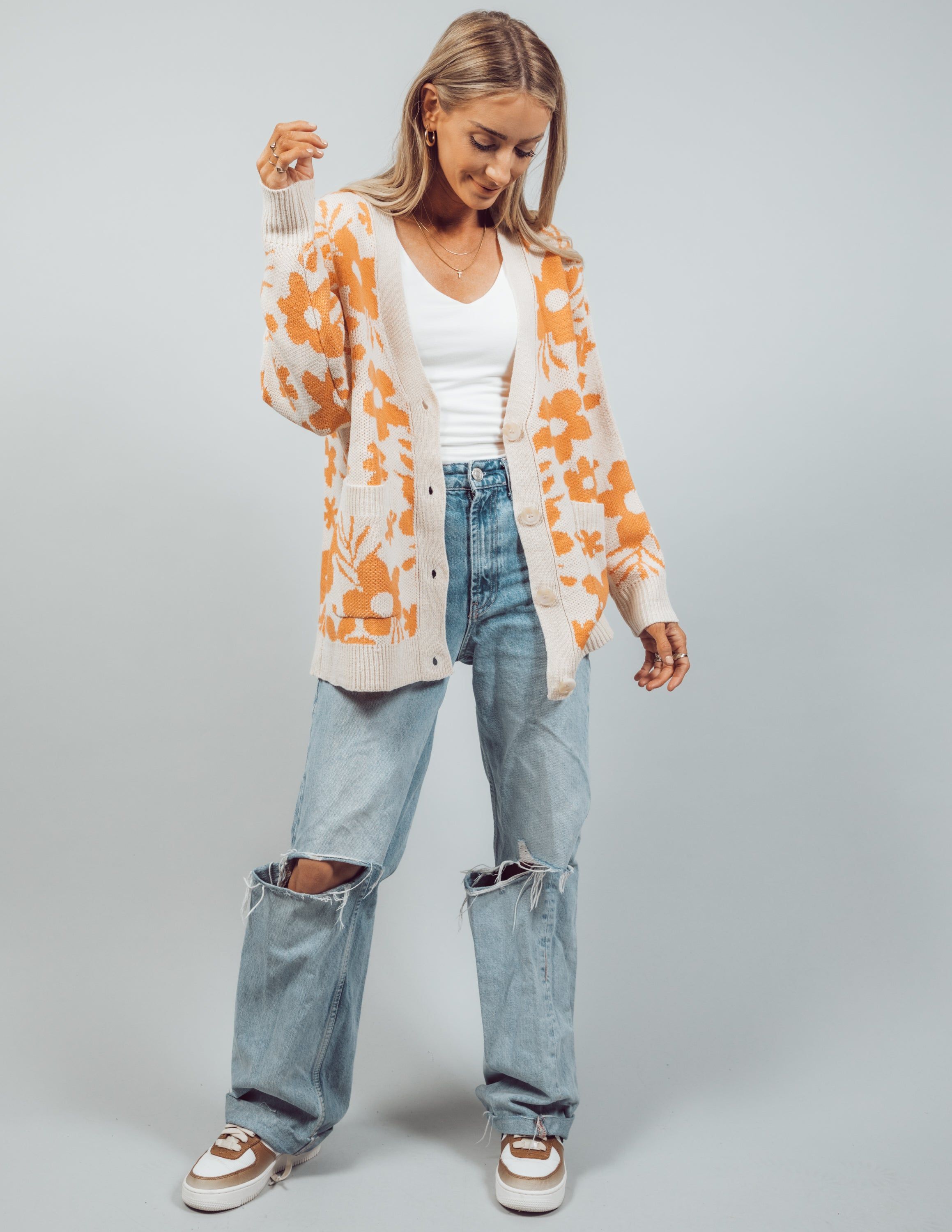 Daisy Printed Cardigan sold by Shop Stevie product image thumbnail 3