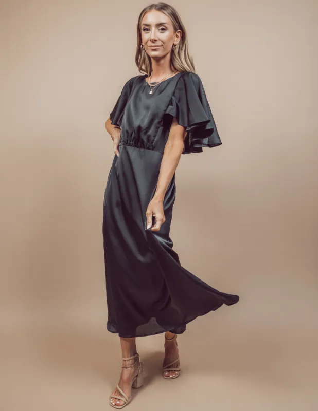 Chateau Satin Dress sold by Shop Stevie