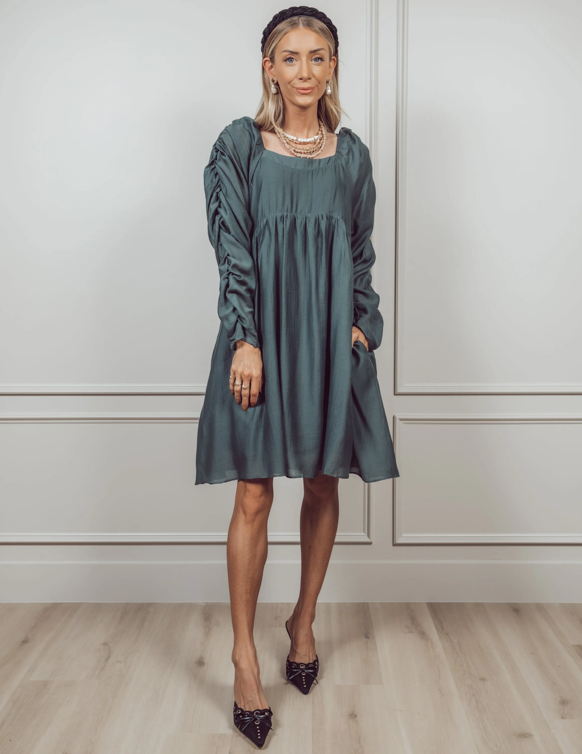 Londyn Satin Dress sold by Shop Stevie product image thumbnail 2