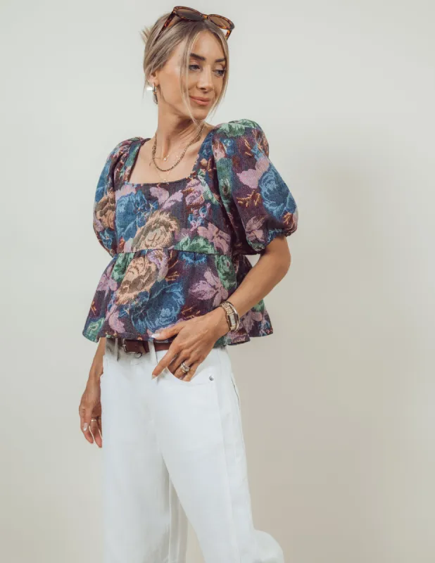 Darcy Floral Top sold by Shop Stevie