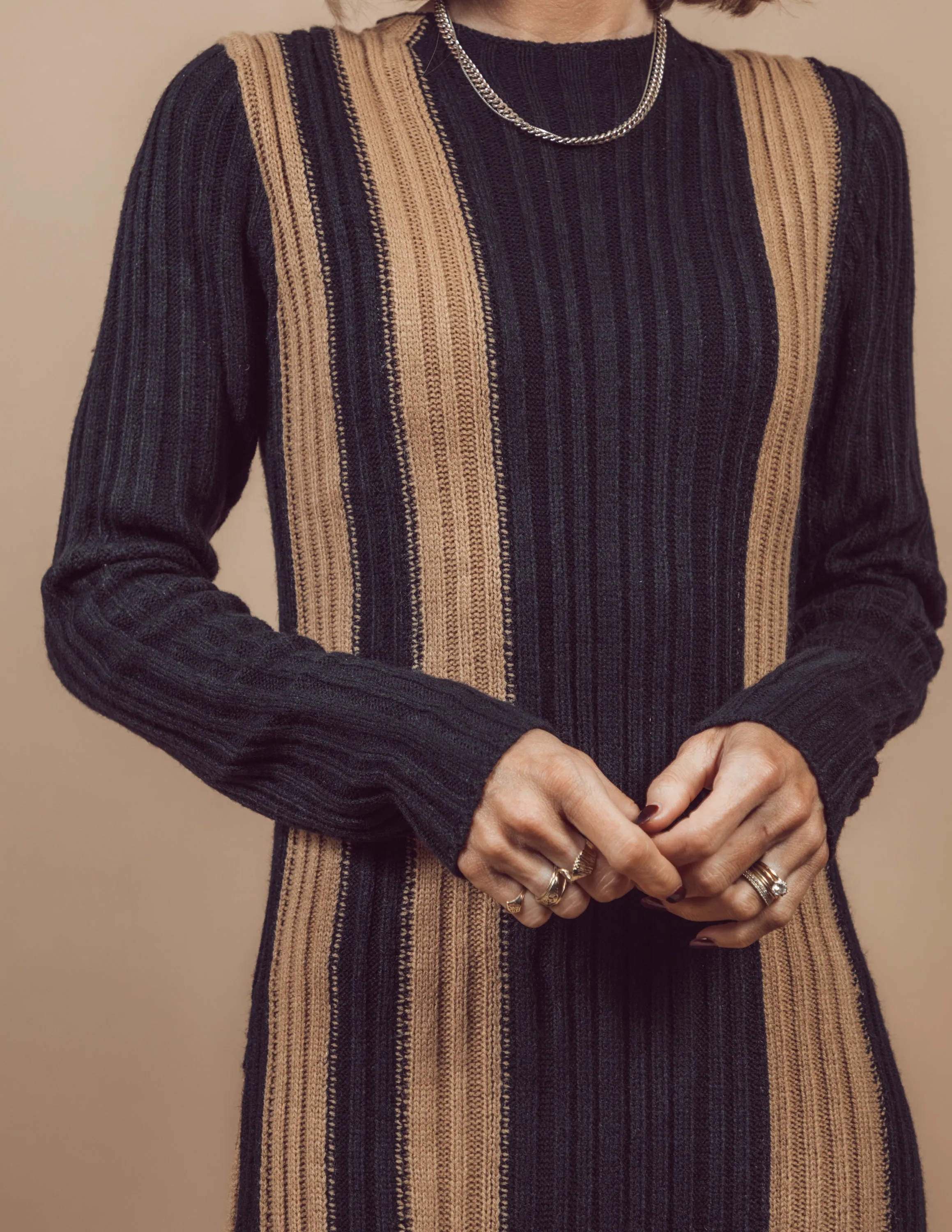 Jen Striped Sweater Dress sold by Shop Stevie product image thumbnail 4