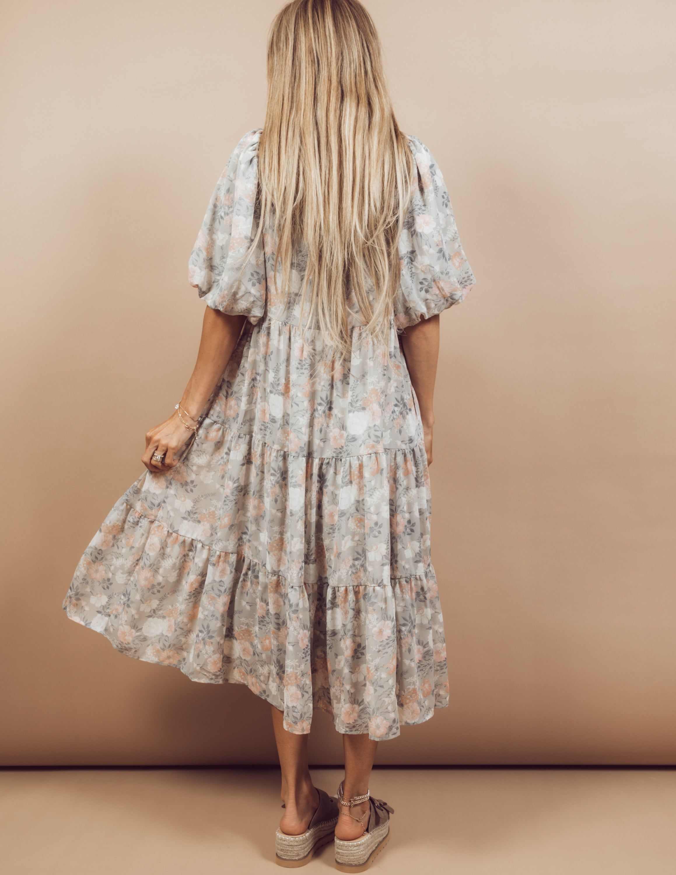 Milani Floral Chiffon Dress sold by Shop Stevie product image thumbnail 4