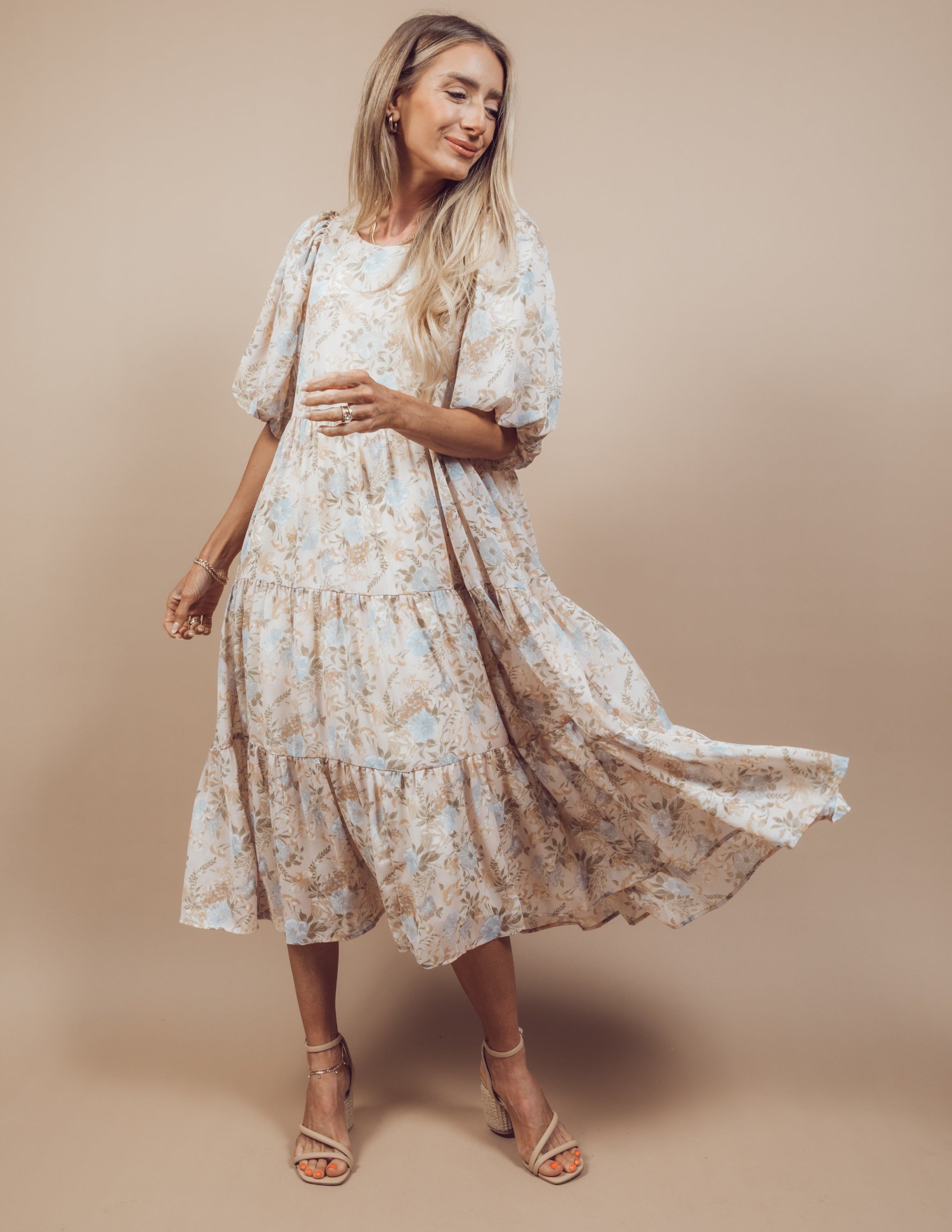 Milani Floral Chiffon Dress sold by Shop Stevie product image thumbnail 7