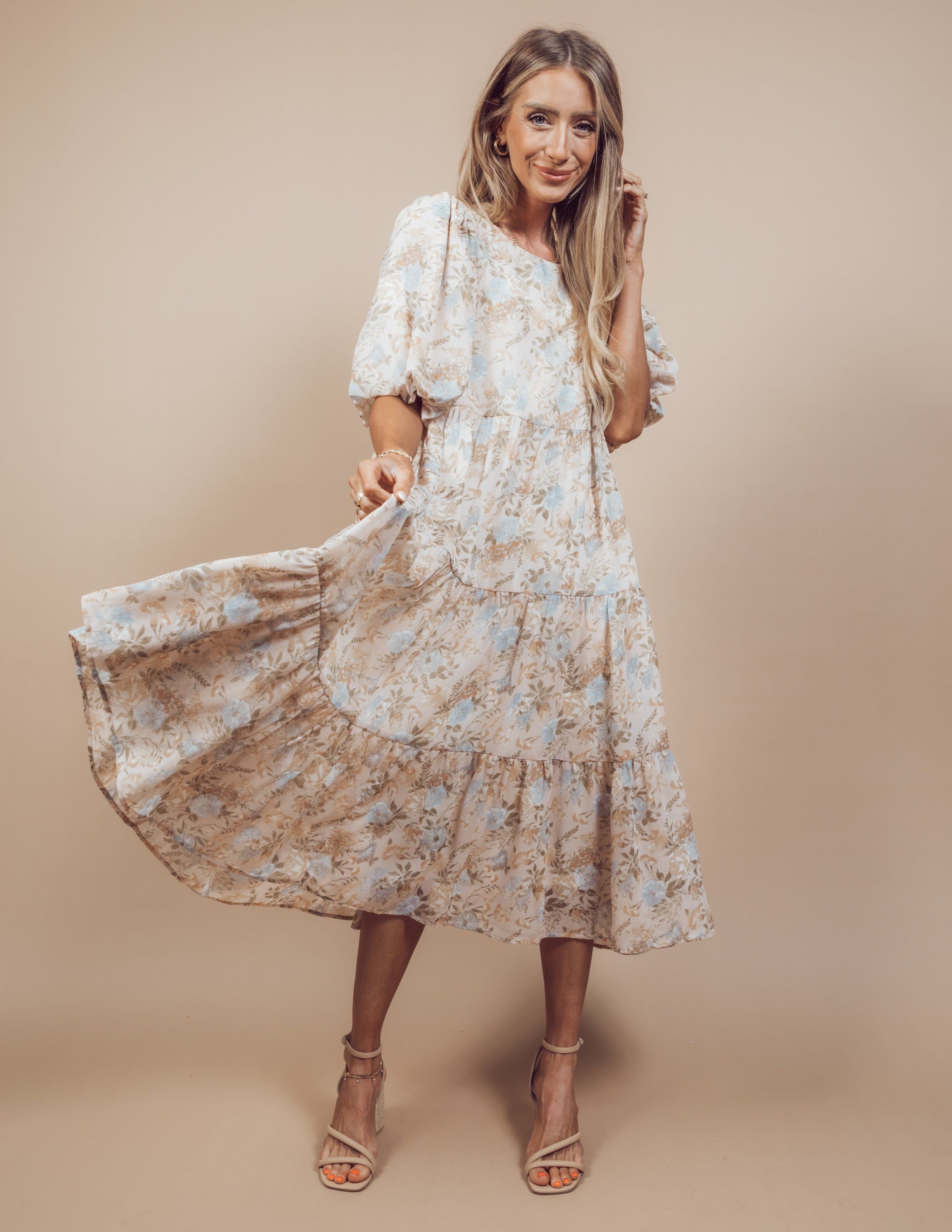 Milani Floral Chiffon Dress sold by Shop Stevie product image thumbnail 6