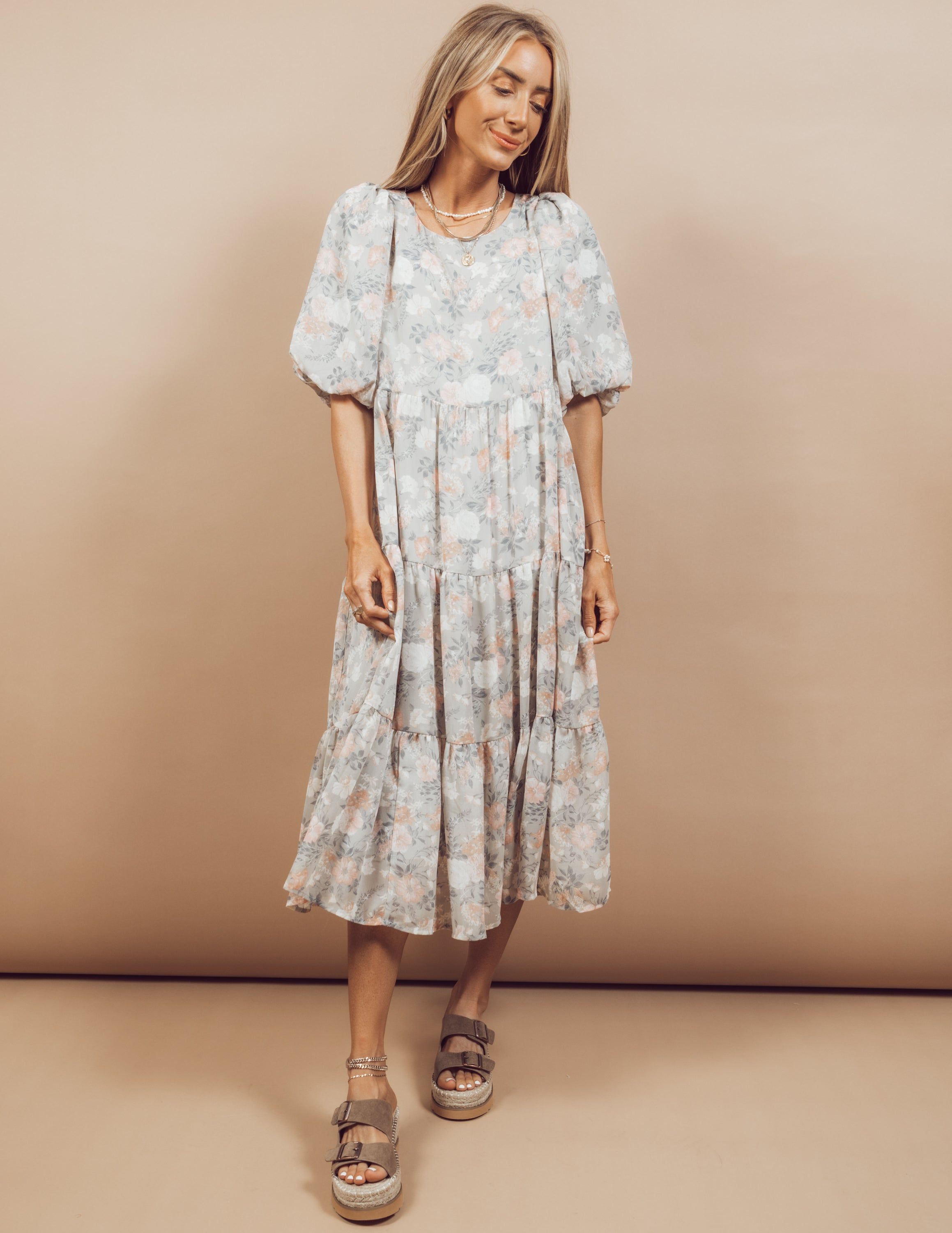 Milani Floral Chiffon Dress sold by Shop Stevie product image thumbnail 2