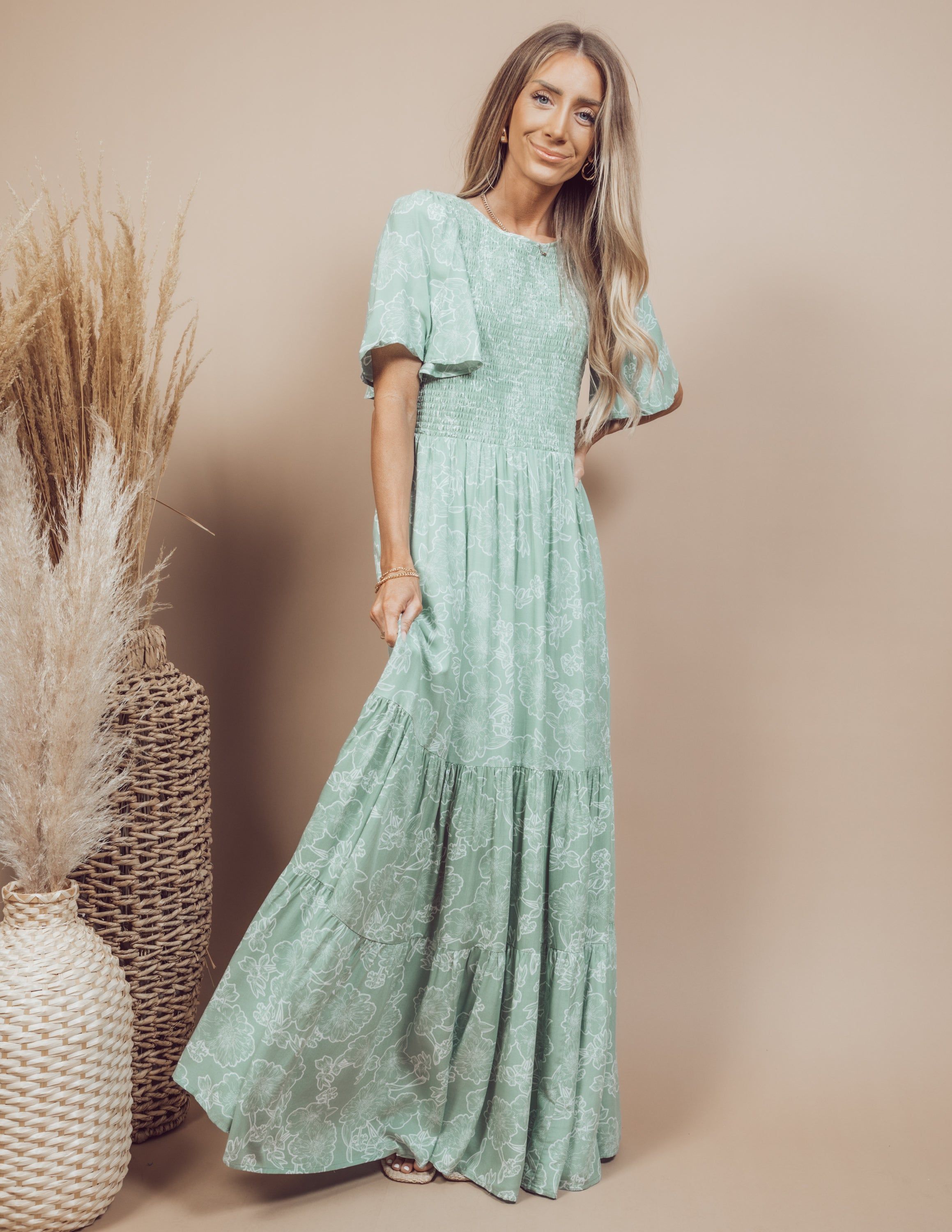 Kimora Printed Maxi Dress sold by Shop Stevie