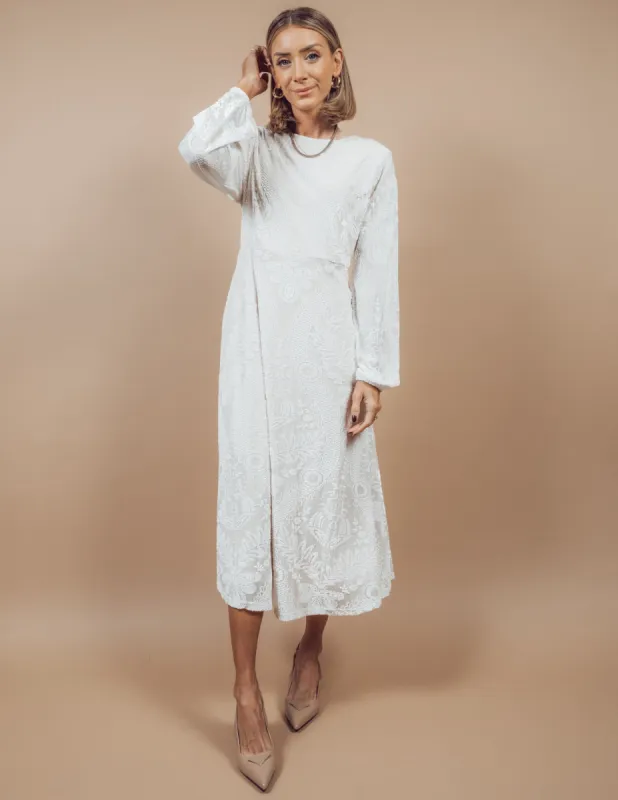 Nerissa Velvet Printed Dress *COMING SOON* sold by Shop Stevie