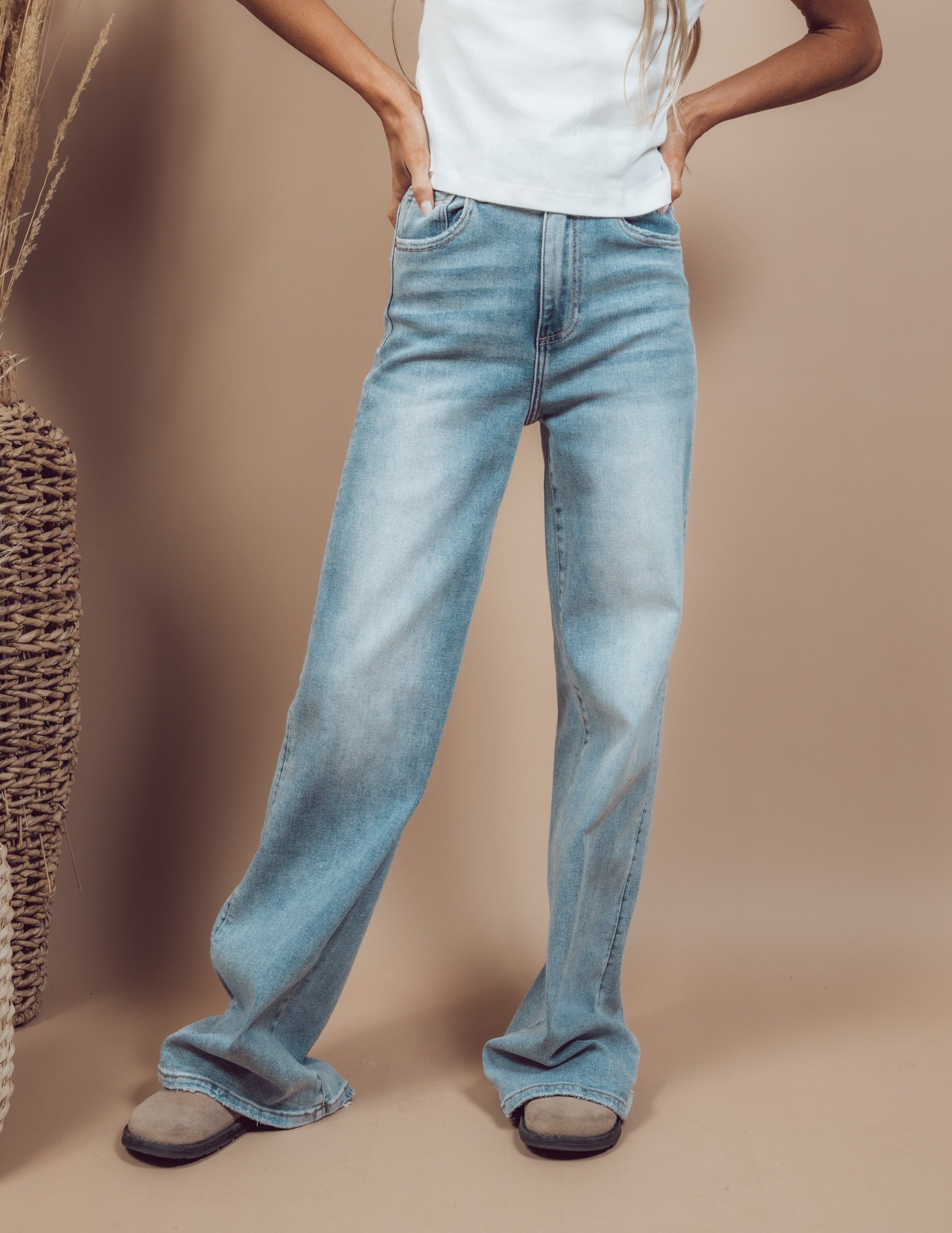 Hudson Wide Leg Denim sold by Shop Stevie