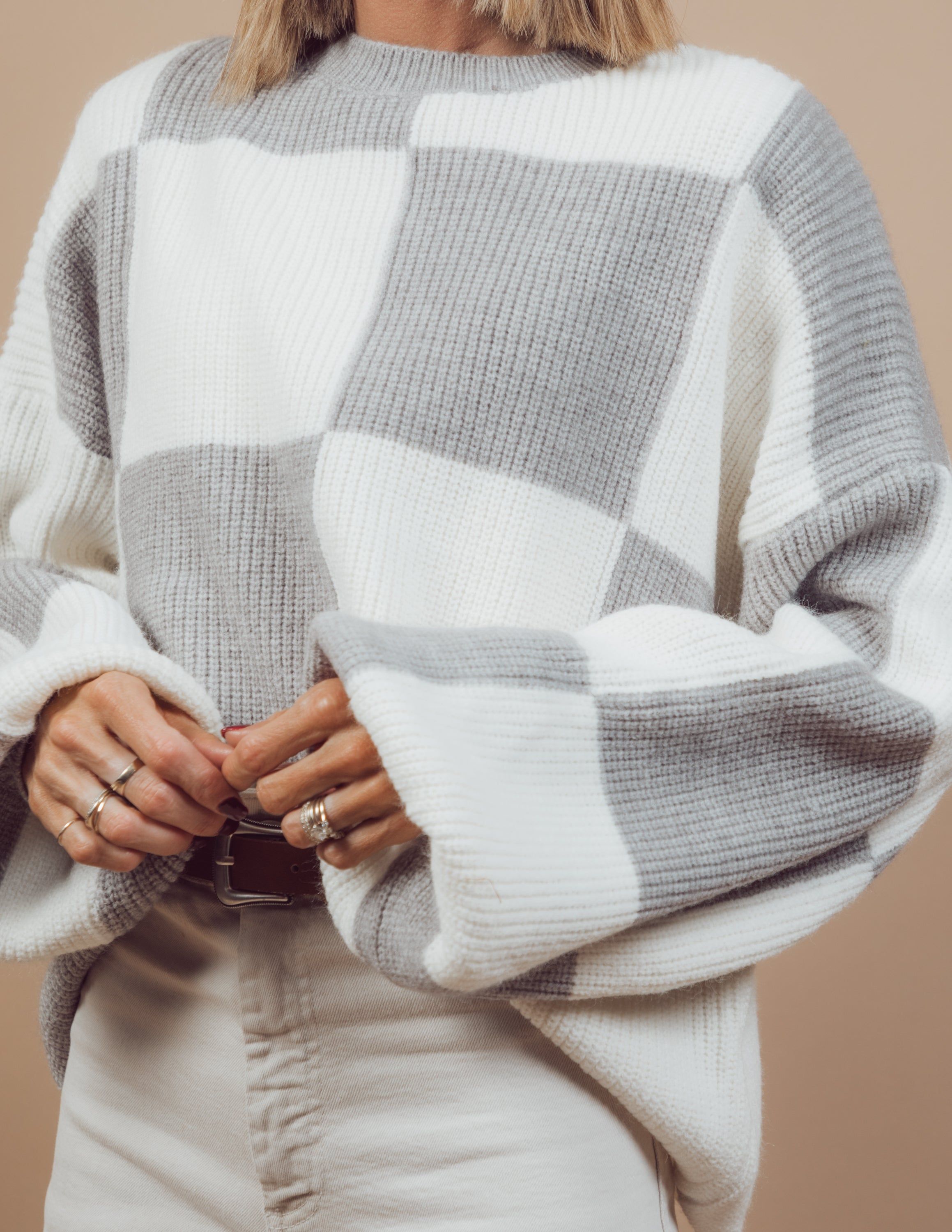 Josilyn Checkered Sweater sold by Shop Stevie product image thumbnail 5