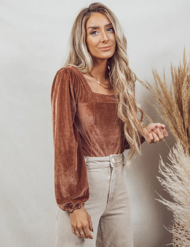 Jenaya Velvet Bodysuit sold by Shop Stevie