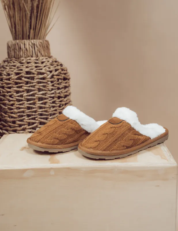Cable Knit Slippers sold by Shop Stevie