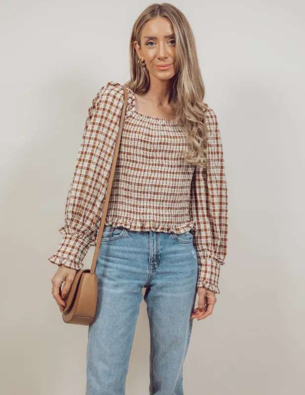Ruby Gingham Top *COMING SOON* sold by Shop Stevie