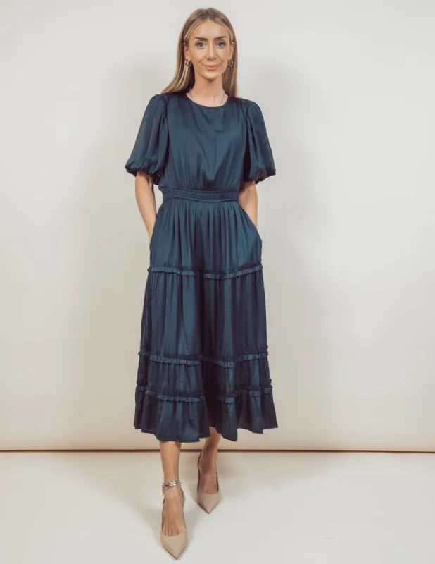 Aria Ruffle Midi Dress *COMING SOON* sold by Shop Stevie