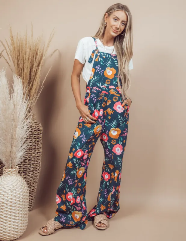 Promise Flower Printed Overalls sold by Shop Stevie