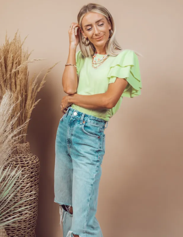 Emersyn Ruffle Top sold by Shop Stevie