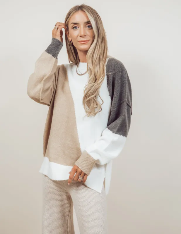 Harper Colorblock Sweater sold by Shop Stevie