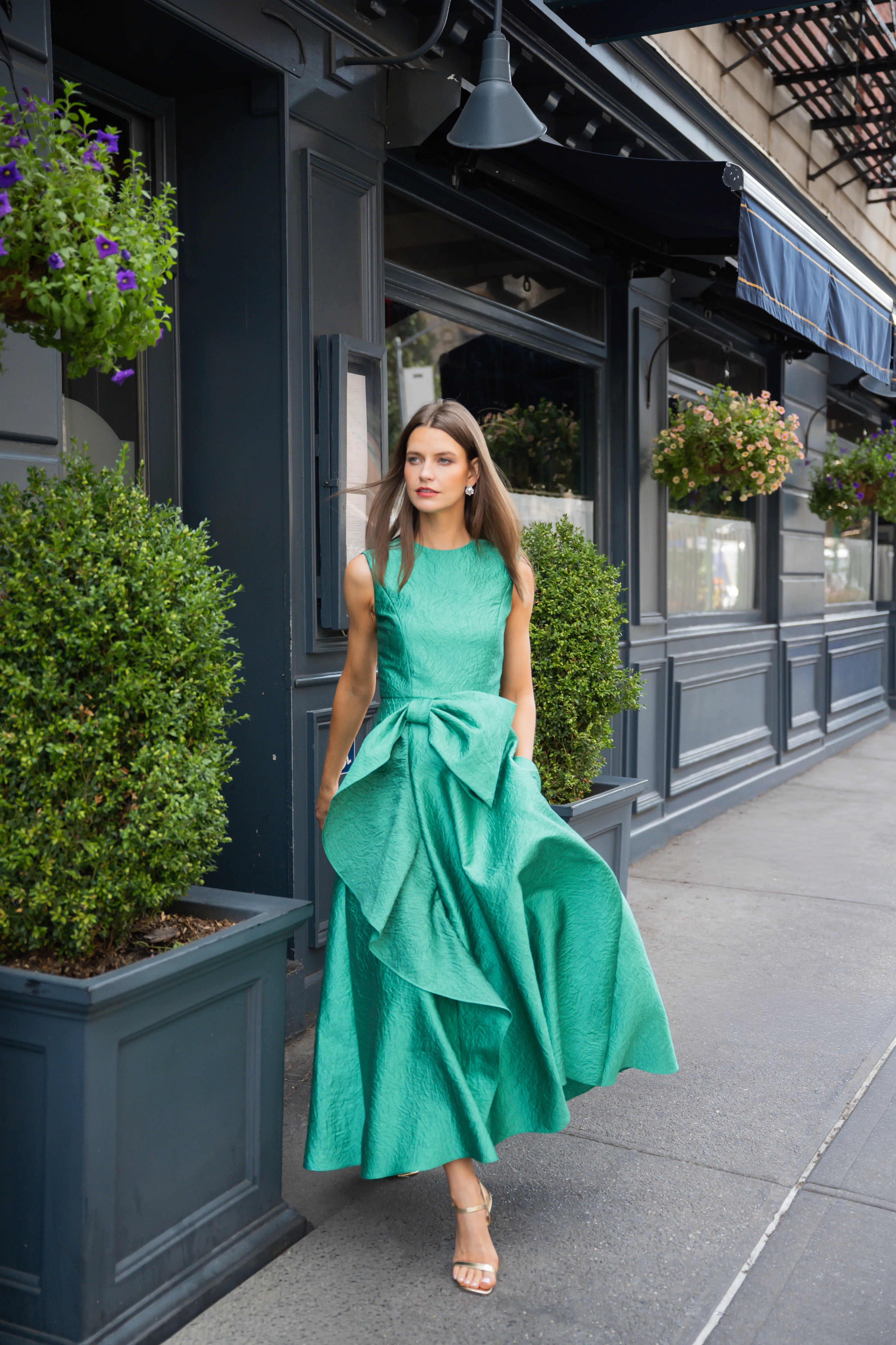 Midnight Laura Dress sold by Shoshanna product image thumbnail 4