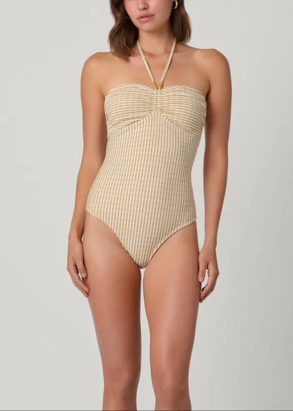 Multi Bandeau One Piece sold by Shoshanna