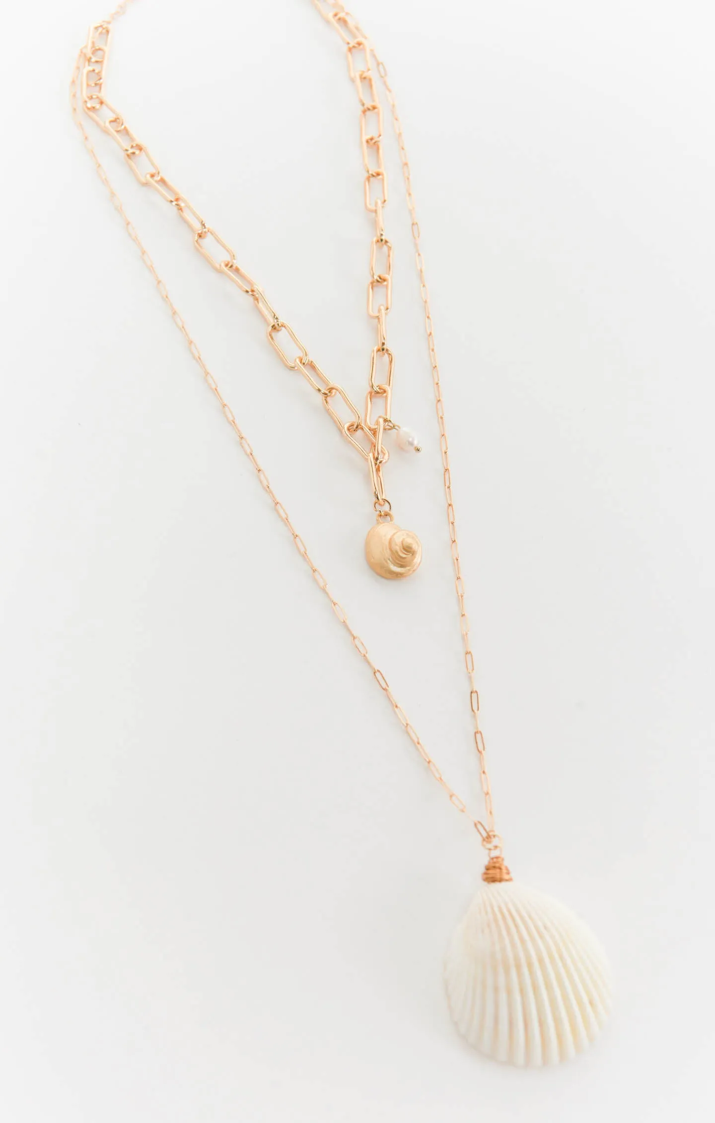 Shell Chain Necklace ~ Gold sold by Show Me Your MuMu