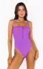 Boca Zip One Piece ~ Ultra Violet Scrunch sold by Show Me Your MuMu